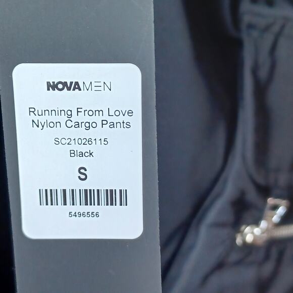Nova Men "Running from love" Nylon Cargo Pant BNWT Small - Picture 4 of 6